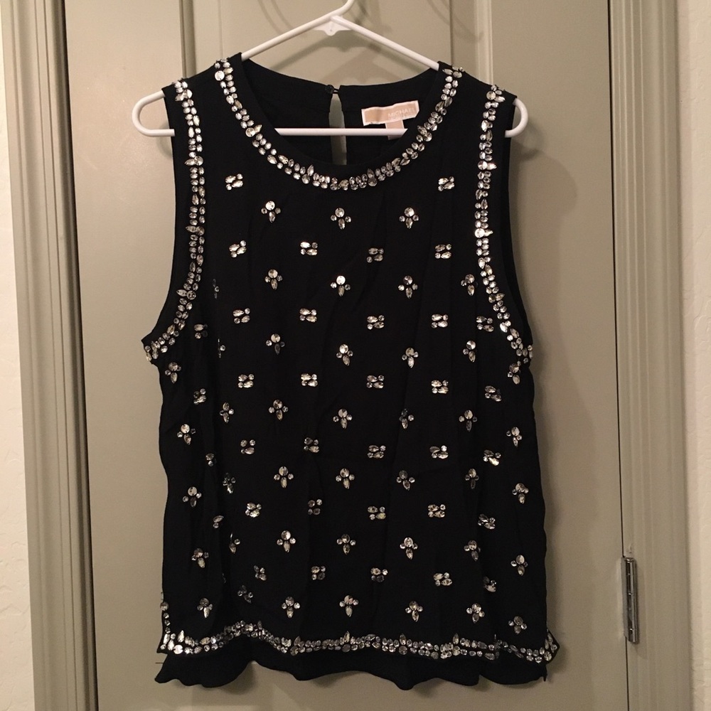 Michael Kors black sparkle shirt